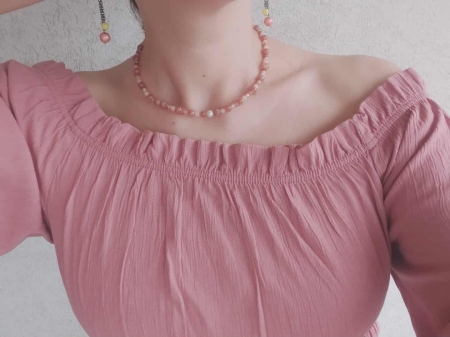 Coliere - Colier 'Sclipiri de jad' - ÎNCREDERE, SIGURANȚĂ & ECHILIBRU