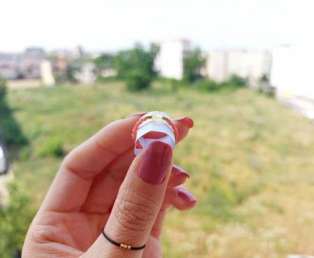 Inel cu Citrin și miyuki placate cu Aur [1]