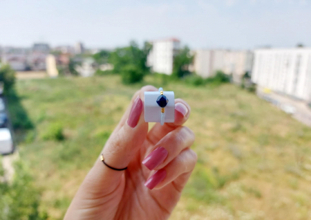 Inel cu Lapis Lazuli și miyuki placate cu Aur [2]