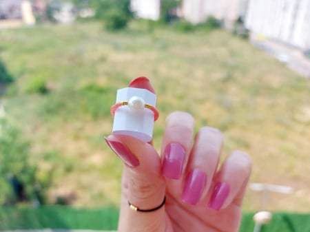 Inelul Zodiei Tale - Inel cu perlă de cultură și miyuki placate cu Aur