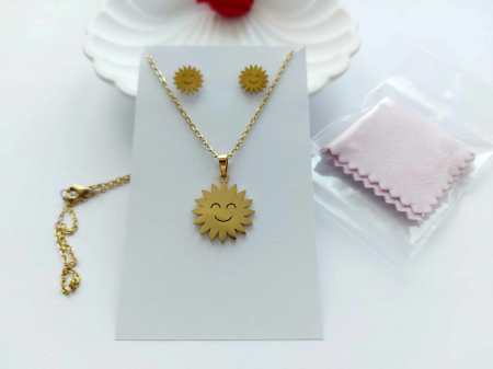 Set cercei și lănțișor 'Soare' [1]
