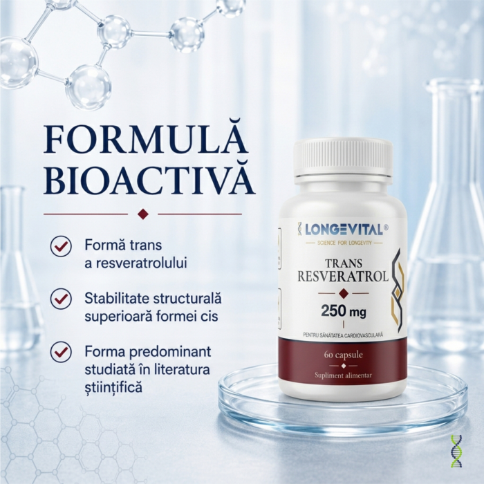 Longevital Trans-Resveratrol 250 mg 60 capsule vegetale [4]