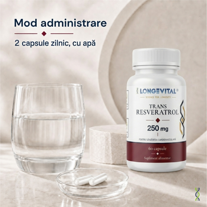 Longevital Trans-Resveratrol 250 mg 60 capsule vegetale [6]