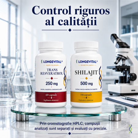 Protocol Vitalis Longevital – Trans-Resveratrol 250 mg și Shilajit 500 mg, 120 capsule [3]