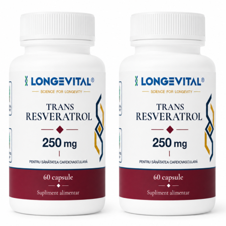 Suplimente alimentare - Trans-Resveratrol Longevital Starter Pack – 2 x 60 capsule