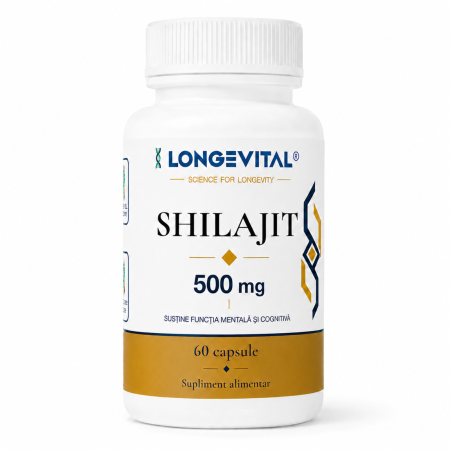 Suplimente alimentare - Shilajit Longevital 500 mg – 60 capsule vegetale