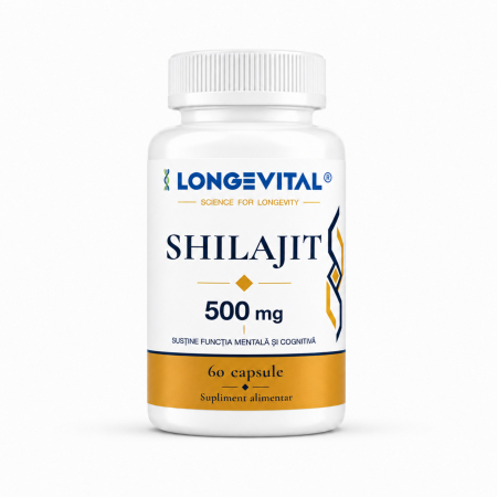 SUPLIMENTE ALIMENTARE - Longevital Shilajit 500 mg 60 capsule vegetale supliment alimentar