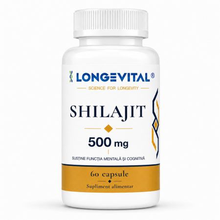 Suplimente alimentare - Longevital Shilajit 500 mg 60 capsule vegetale supliment alimentar