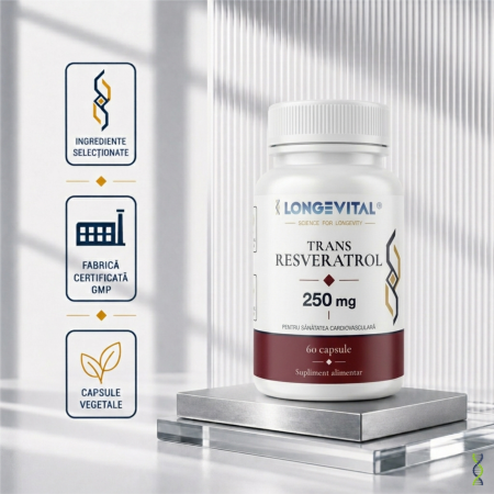 Longevital Trans-Resveratrol 250 mg 60 capsule vegetale [4]