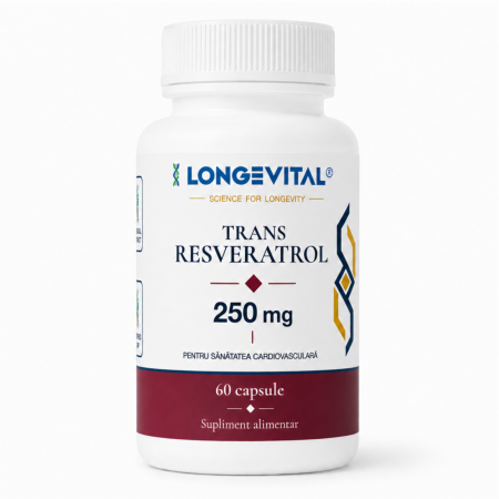 Suplimente alimentare - Longevital Trans-Resveratrol 250 mg 60 capsule vegetale