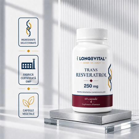 Longevital Trans-Resveratrol 250 mg 60 capsule vegetale [5]