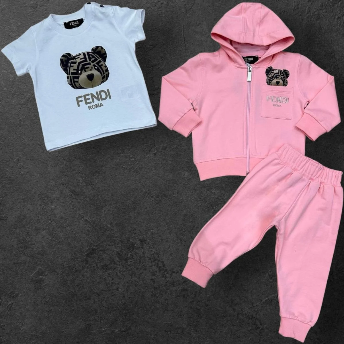 Hainute - Compleu Claws 3 Piese Pink