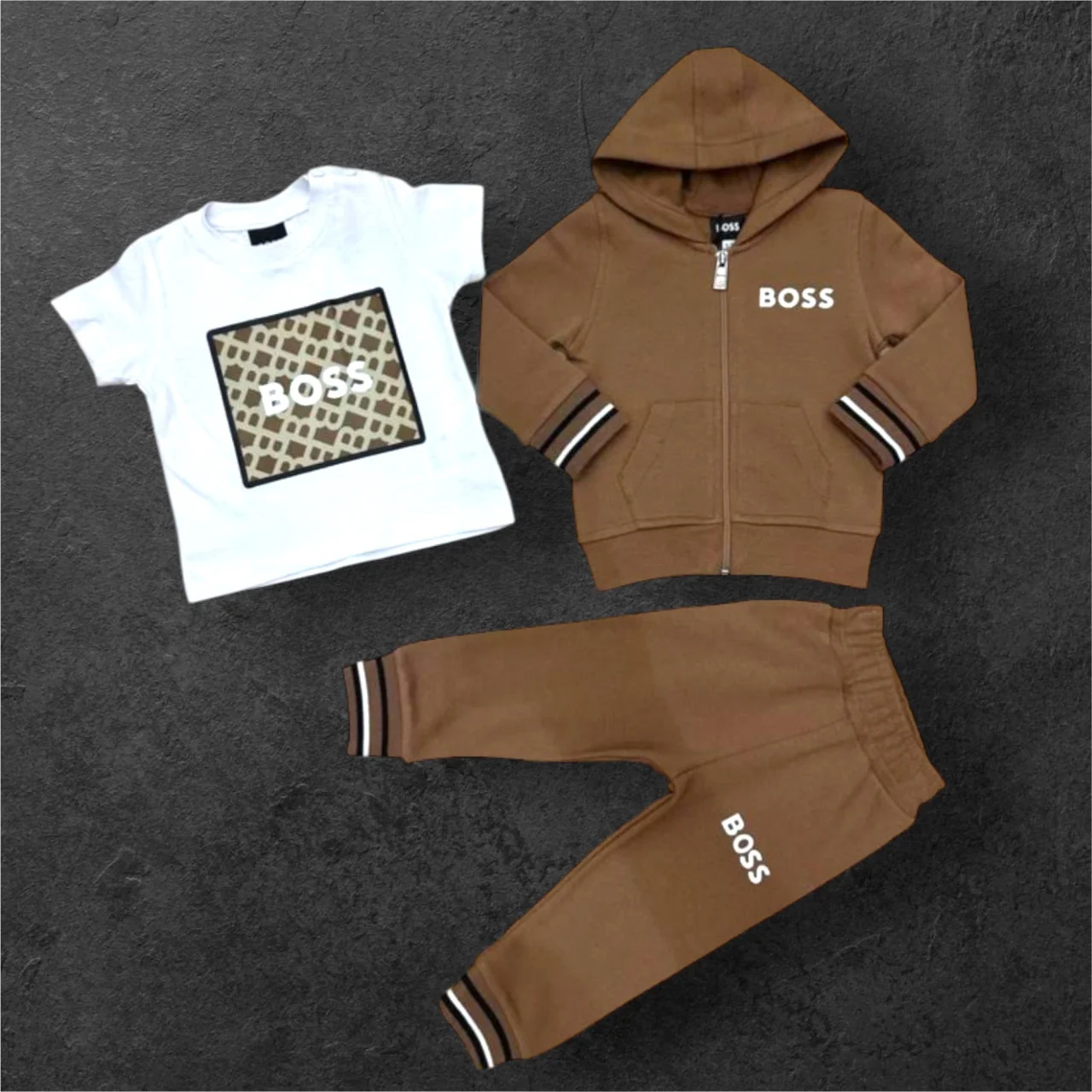 Hainute - Compleu Nefes 3 Piese Brown