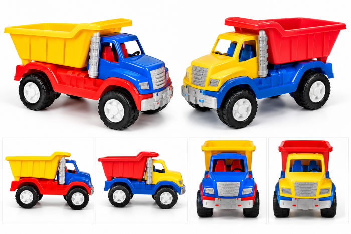 Camion basculantă de jucărie, multicolor, model mare [1]
