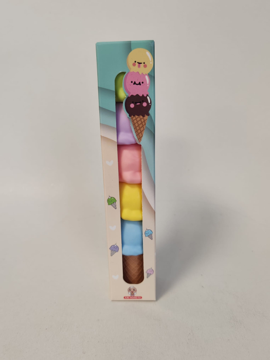 Marker evidențiator tip Înghețată – 6 culori pastel [1]