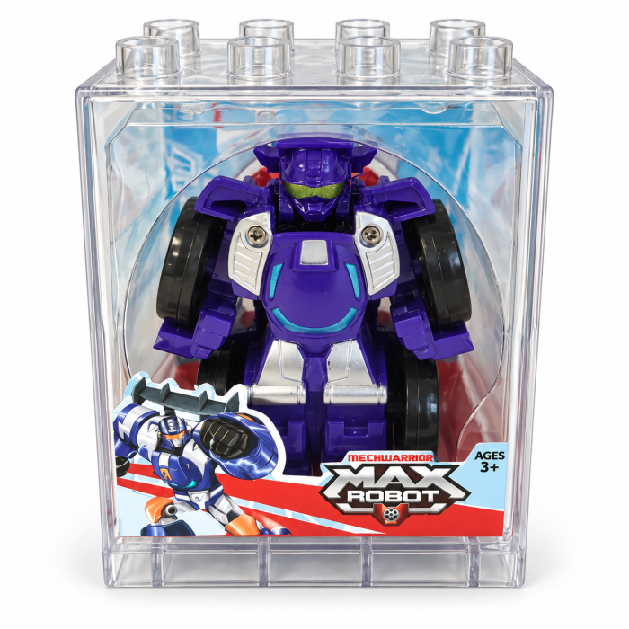 Robot transformabil MAX ROBOT în cutie tip blocuri, model asortat, 3+ ani [1]