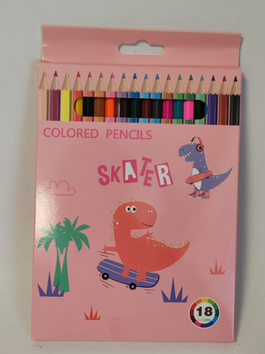 Set 18 creioane colorate Let's Go Travel – Colored Pencils [2]