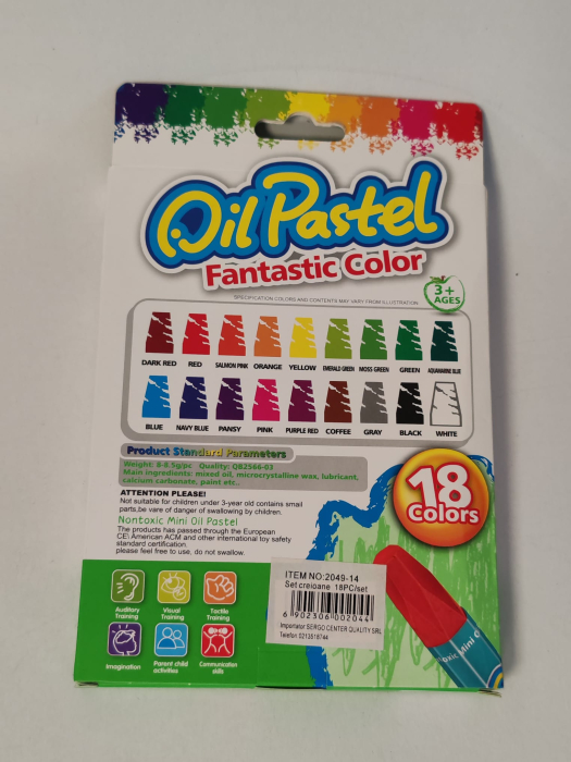 Set 18 pasteluri cerate în ulei Oil Pastel Fantastic Color – culori intense [2]