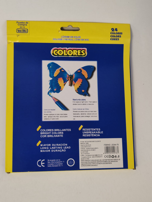 Set 24 creioane colorate New Elite Colores – vârf gros [2]