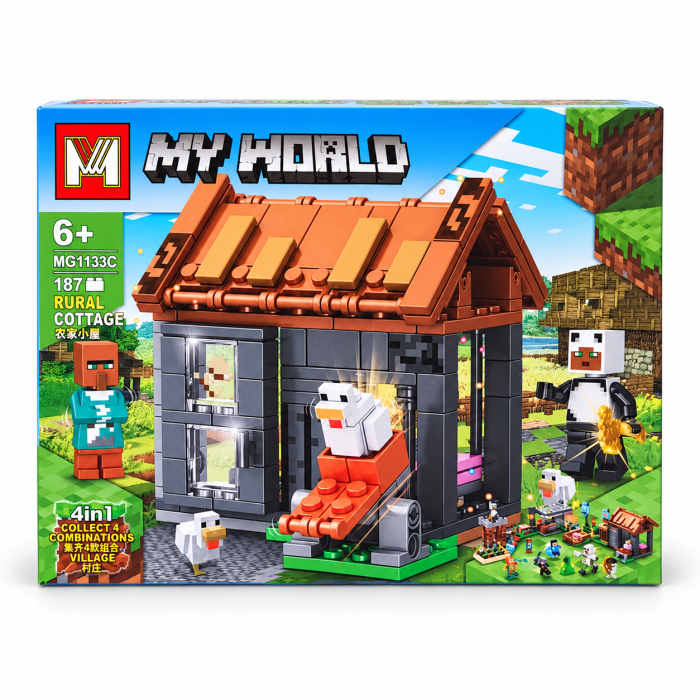 Set de construcție My World – Căsuță Rurală (Rural Cottage), 187 piese, 6+ [1]