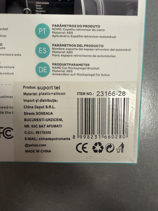 Suport telefon OKOP KP-911 montat pe oglinda retrovizoare auto [4]