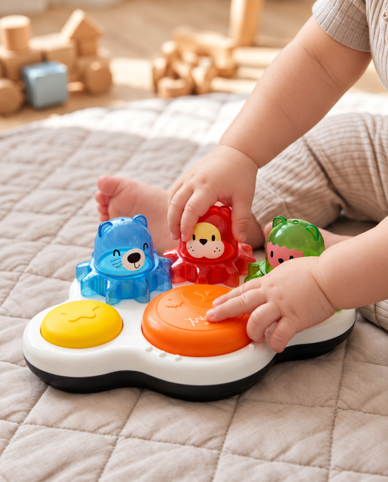 Tobă muzicală interactivă pentru bebeluși Chimstar Baby Toy Clapping Drum [3]