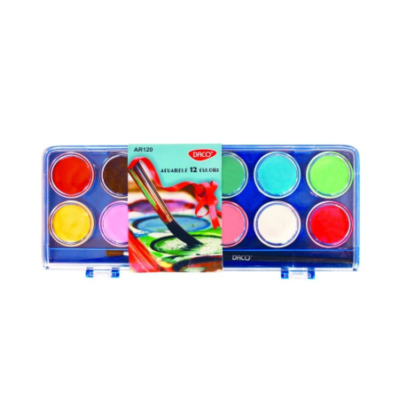 Acuarele 12 culori AR120 DACO