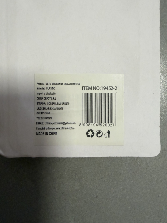 Set de 3 role PVC de bandă izolatoare roșie, galbenă și albastră [1]