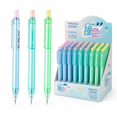 Instrumente de scris și corectură - Creion mecanic 0,5 mm TM02753, culori pastel