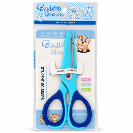 Accesorii de birou - Foarfecă Școlară pentru Copii cu Lame Ondulate – Model Sigur