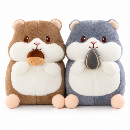 Figurine și surprize - Jucărie de pluș hamster, 10 inch
