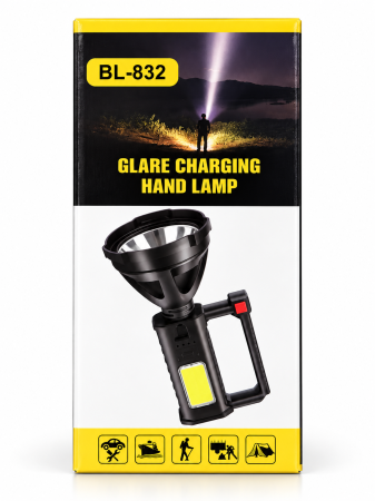 Iluminat și electrice - Lanternă reîncărcabilă BL-832 cu LED lateral și suport