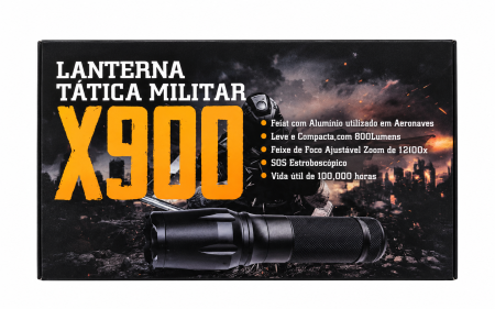 Iluminat și electrice - Lanternă tactică reîncărcabilă X900, zoom reglabil