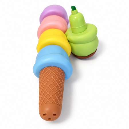 Marker evidențiator tip Înghețată – 6 culori pastel [2]