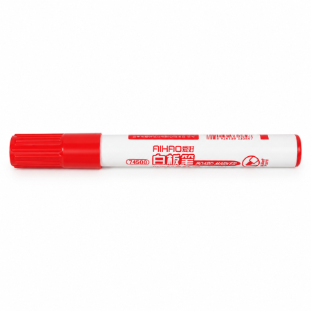 Instrumente de scris și corectură - Marker pentru tablă albă AIHAO 74500 – Roșu