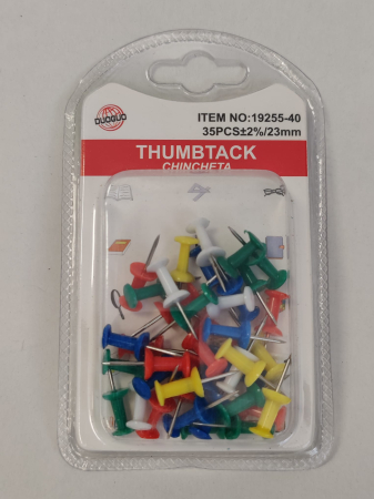 Toate produsele - Pioneze Colorate (Thumbtacks) 35 Bucăți – Pentru Panouri de Plută și Organizare Documente