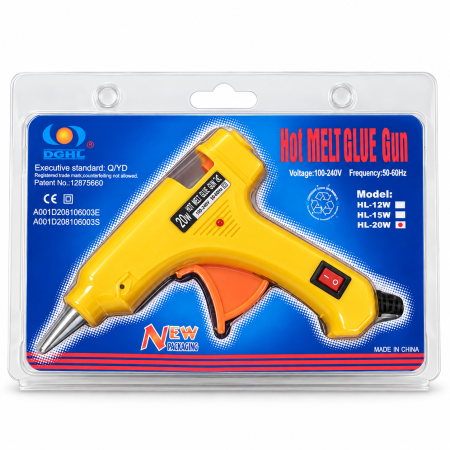 Accesorii de birou - Pistol de Lipit cu Silicon la Cald 20W – Hot Melt Glue Gun cu Întrerupător