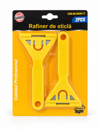 Unelte și bricolaj - Set DUOGUO cu două raclete galbene pentru sticlă