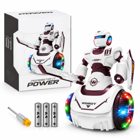 Jucării interactive și pentru bebeluși - Robot electric de jucărie cu muzică și lumini