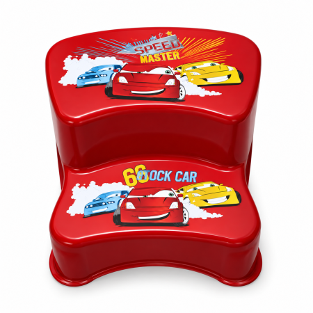 Curățenie și organizare - Scăunel treaptă pentru copii Belma, model Cars