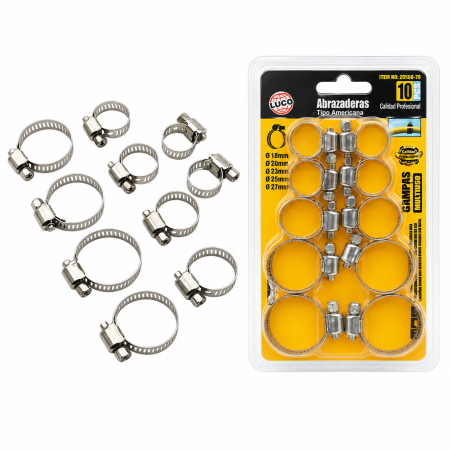 Casă, grădină si exterior - Set 10 coliere metalice duoguo