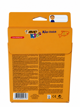 Set 12 carioci BIC Kids Kid Couleur – ultra lavabile, culori intense [1]
