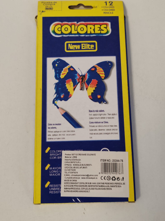 Set 12 creioane colorate New Elite Colores – vârf gros [1]