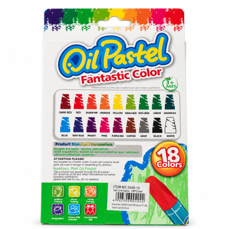 Set 18 pasteluri cerate în ulei Oil Pastel Fantastic Color – culori intense [1]