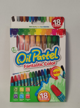 Birotica/Papetarie - Set 18 pasteluri cerate în ulei Oil Pastel Fantastic Color – culori intense