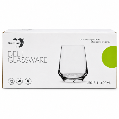 Casă, grădină si exterior - Ambalaj set șase pahare Green Apple J7018-1 de 400 ml