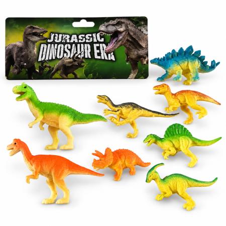Figurine și surprize - Set 8 figurine dinozauri de jucărie