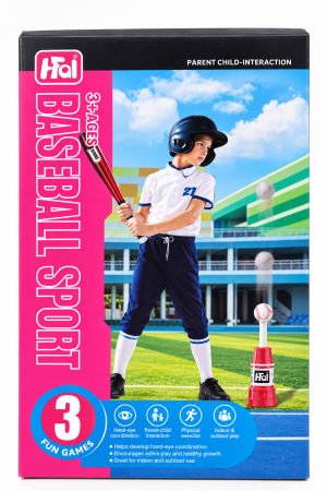 Jucarii - Set Baseball Sport pentru copii cu bâtă, lansator și mingi, 3+ ani