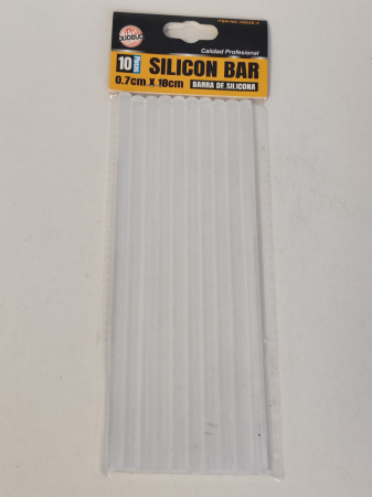 Birotica/Papetarie - Set Batoane Silicon Transparente pentru Pistol de Lipit – 7 × 180 mm, 10 Bucăți