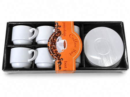 Casă, grădină si exterior - Set cești de cafea cu farfurioare, model 1